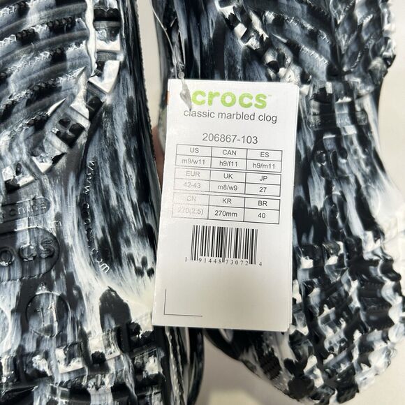 Crocs Classic Clog Marbled “Black White” 2024 main image 6